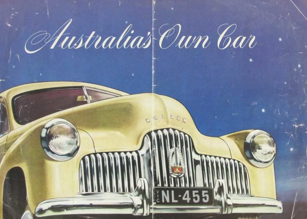 Advertising brochure for the 48/215 Holden (FX)